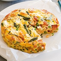 Vegetable Frittata With Goat Cheese