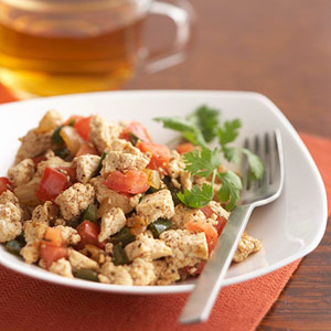 Poblano Tofu Scramble