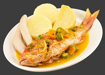 Yams and Parmesan White Fish